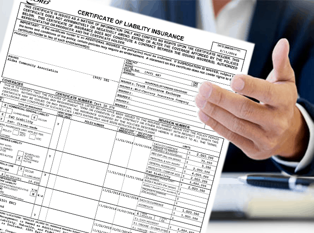 auto insurance binder acord form