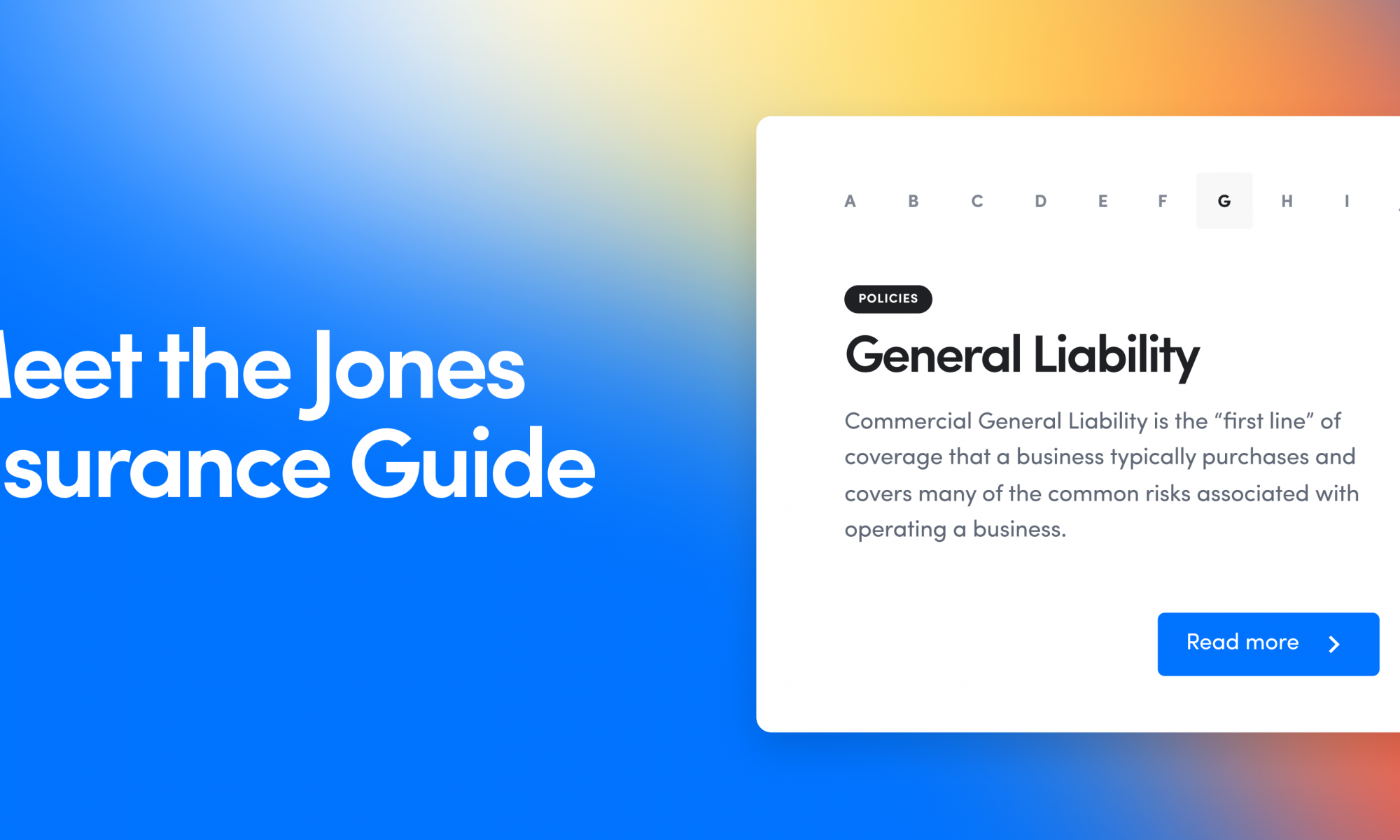 Meet the Jones Insurance Guide
