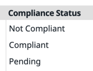 Compliance Status Jones MRI Integration