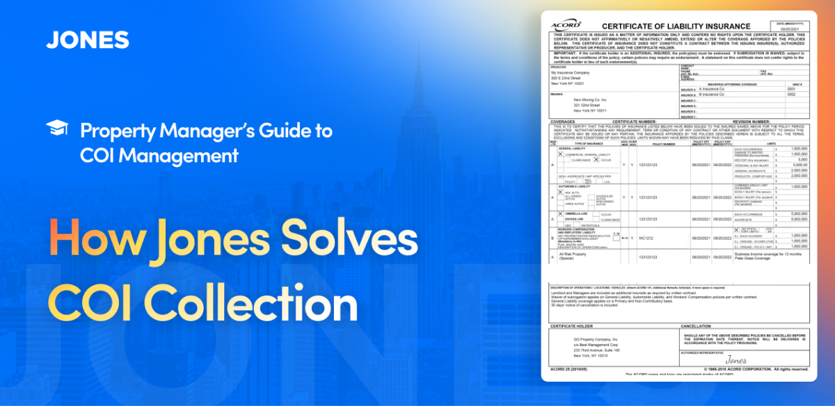 How Jones Helps Solve COI Collection