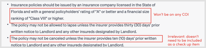 ChatGPT produces data that should be omitted when abstracting leases