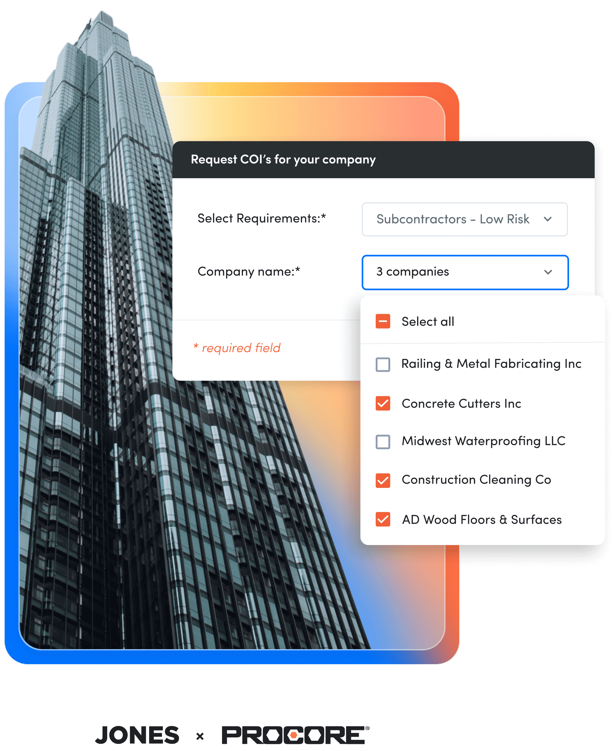 Managing subcontractor compliance from your Procore account