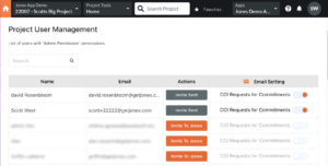 User Management in The Jones Procore App