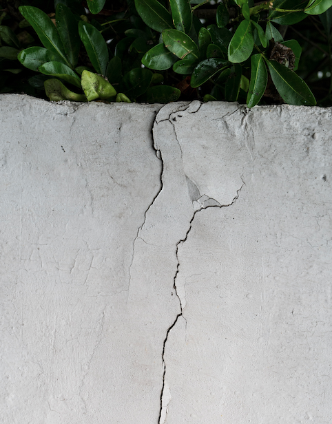 Crack in stucco