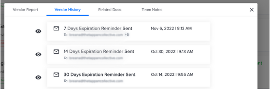 Auto Renewal emails in Jones of Subcontractor COIs
